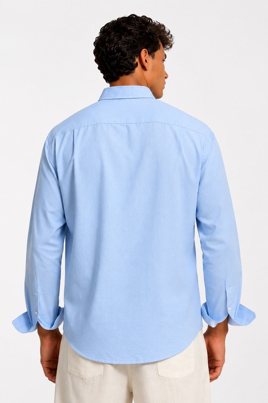 Sky Blue Linen Shirt