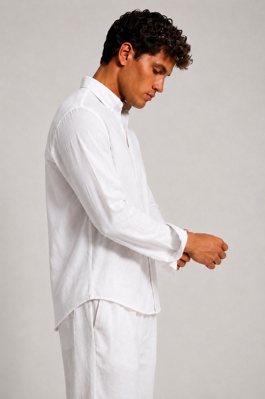 White Linen Shirt