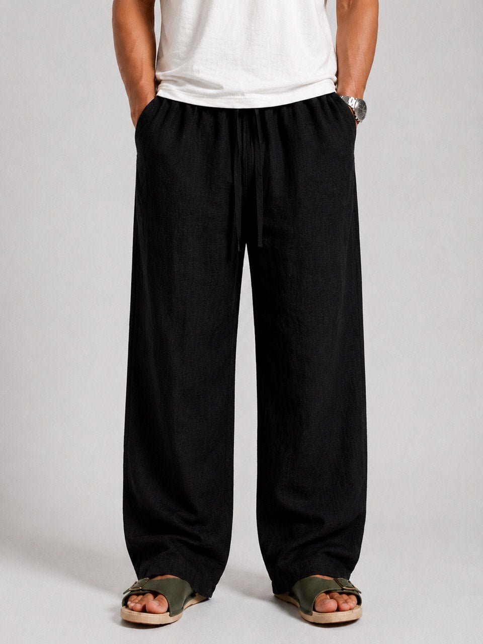 Black Linen Pants