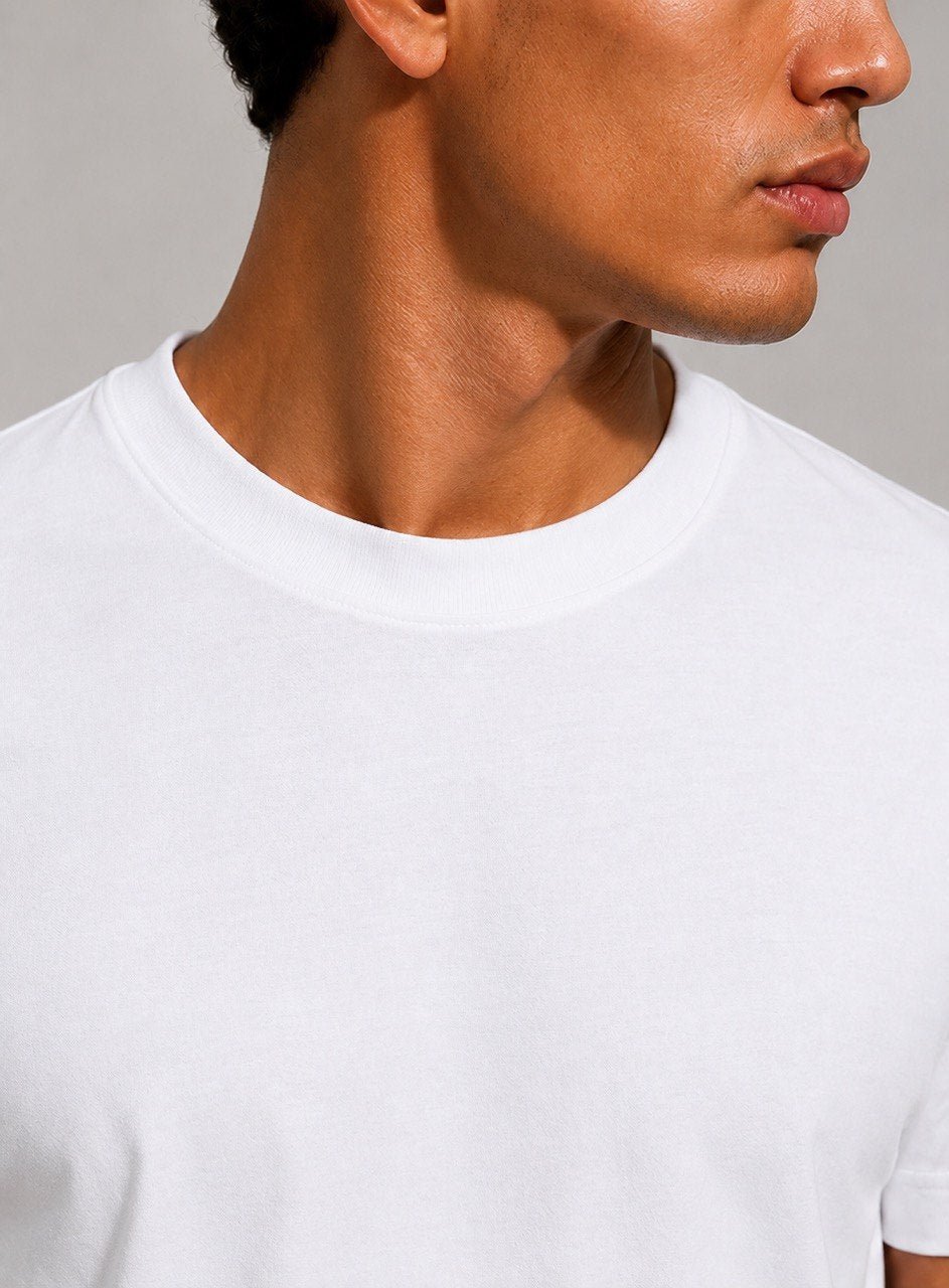 white basic t-shirt